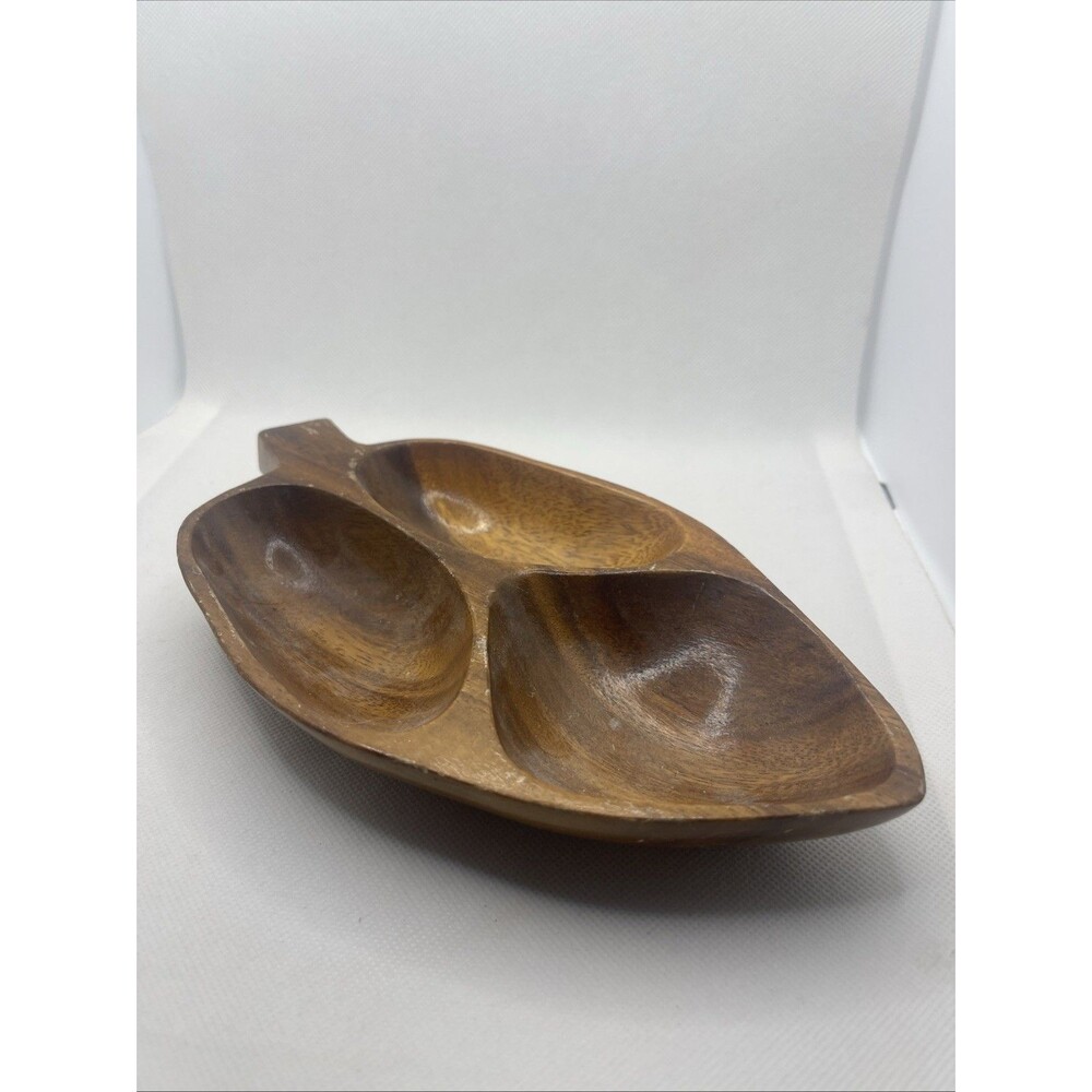 Katana Woods - Hand Carved Monkey Pod Wood, Trinket Bowl  - Made in Philippines